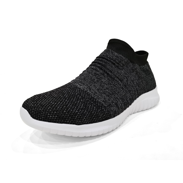 China Popular Latest Fashion Slip-On Knit Sneaker Cheap Sports Running Casual Shoes
